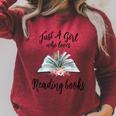 Just a Girl Who Loves Books Lover Bookworm Bookaholic Reader Raglan Sleeve Sweatshirt Heather Dust Just a Girl Who Loves Books Lover Bookworm Bookaholic Reader Raglan Sleeve Sweatshirt Heather Dust