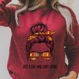 Just a Girl Who Loves Books Pajamas Shirt Reading Book Lover Raglan Sleeve Sweatshirt Heather Dust