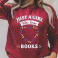Just A Girl Who Loves Books Shirt Reading Lovers Girls Raglan Sleeve Sweatshirt Heather Dust Just A Girl Who Loves Books Shirt Reading Lovers Girls Raglan Sleeve Sweatshirt Heather Dust