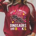 Just A Girl Who Loves Dinosaurs And Books Raglan Sleeve Sweatshirt Heather Dust Just A Girl Who Loves Dinosaurs And Books Raglan Sleeve Sweatshirt Heather Dust