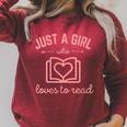 Just A Girl Who Loves To Read Book Lover Nerd Readers Books Raglan Sleeve Sweatshirt Heather Dust Just A Girl Who Loves To Read Book Lover Nerd Readers Books Raglan Sleeve Sweatshirt Heather Dust