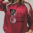 Just A Girl Who Has Tattoos And Loves Books Raglan Sleeve Sweatshirt Heather Dust Just A Girl Who Has Tattoos And Loves Books Raglan Sleeve Sweatshirt Heather Dust