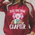 Just One More Chapter Book Lover Librarian Teacher For Men Women Kids Raglan Sleeve Sweatshirt Heather Dust