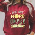Just One More Chapter Book Raglan Sleeve Sweatshirt Heather Dust