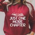 Just One More Chapter Book Reading Raglan Sleeve Sweatshirt Heather Dust Just One More Chapter Book Reading Raglan Sleeve Sweatshirt Heather Dust