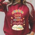 Just One More Chapter Cozy Book Lover Reading & Coffee Raglan Sleeve Sweatshirt Heather Dust Just One More Chapter Cozy Book Lover Reading & Coffee Raglan Sleeve Sweatshirt Heather Dust