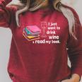 I Just Want To Drink Wine And Read My Book T-Shirt Raglan Sleeve Sweatshirt Heather Dust I Just Want To Drink Wine And Read My Book T-Shirt Raglan Sleeve Sweatshirt Heather Dust