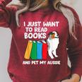 I Just Want To Read Books And Pet My Aussie Raglan Sleeve Sweatshirt Heather Dust I Just Want To Read Books And Pet My Aussie Raglan Sleeve Sweatshirt Heather Dust