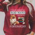 I Just Want To Read Books And Pet My Pomeranian Dog Premium Raglan Sleeve Sweatshirt Heather Dust I Just Want To Read Books And Pet My Pomeranian Dog Premium Raglan Sleeve Sweatshirt Heather Dust