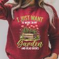 I Just Want To Work In My Garden And Read Books Gardening Raglan Sleeve Sweatshirt Heather Dust