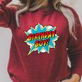 Kids Birthday Boy Superhero Boys Birthday Comic Book Raglan Sleeve Sweatshirt Heather Dust