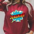 Kids Boys Jeremiah Comic Book Superhero Name Raglan Sleeve Sweatshirt Heather Dust Kids Boys Jeremiah Comic Book Superhero Name Raglan Sleeve Sweatshirt Heather Dust