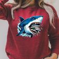 Kids Shark With School Books Back To School Shark Lovers Raglan Sleeve Sweatshirt Heather Dust Kids Shark With School Books Back To School Shark Lovers Raglan Sleeve Sweatshirt Heather Dust