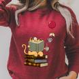 Kittens Cats Tea Books And Balloon Raglan Sleeve Sweatshirt Heather Dust Kittens Cats Tea Books And Balloon Raglan Sleeve Sweatshirt Heather Dust