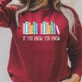 If You Know You Know 6 7 Six Seven Meme Teacher Book Lover Raglan Sleeve Sweatshirt Heather Dust