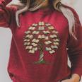 Knowledge Growth Tree Bibliophile Book Lover Library Art Raglan Sleeve Sweatshirt Heather Dust