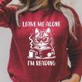 Leave Me Alone I'm Reading Nerdy Cat Drink Coffee Read Book For Men Women Raglan Sleeve Sweatshirt Heather Dust Leave Me Alone I'm Reading Nerdy Cat Drink Coffee Read Book For Men Women Raglan Sleeve Sweatshirt Heather Dust