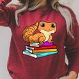 Leopard Gecko With Book Lizard Reptile Lover Raglan Sleeve Sweatshirt Heather Dust Leopard Gecko With Book Lizard Reptile Lover Raglan Sleeve Sweatshirt Heather Dust