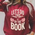 Let's Do This By The Book Raglan Sleeve Sweatshirt Heather Dust