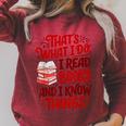 Librarian Book Lover Men Women Reading Raglan Sleeve Sweatshirt Heather Dust