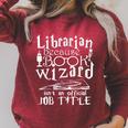 Librarian Because Book Wizard Isn't Official Job Title Raglan Sleeve Sweatshirt Heather Dust