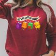 Librarian Let's All Go To The Library Cute Groovy Book Lover Raglan Sleeve Sweatshirt Heather Dust