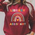 Library Assistant Funny Rainbow Reading Library Book Lover Raglan Sleeve Sweatshirt Heather Dust Library Assistant Funny Rainbow Reading Library Book Lover Raglan Sleeve Sweatshirt Heather Dust