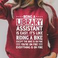 Library Assistant Librarian Associate Keeper Book Lover Raglan Sleeve Sweatshirt Heather Dust