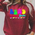 Library Read Banned Books Raglan Sleeve Sweatshirt Heather Dust