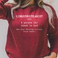 Librocubicularist Person Who Reads In Bed Book Lover Raglan Sleeve Sweatshirt Heather Dust