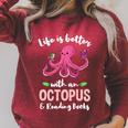 Life Is Better With An Octopus And Reading Books Raglan Sleeve Sweatshirt Heather Dust Life Is Better With An Octopus And Reading Books Raglan Sleeve Sweatshirt Heather Dust