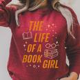 The Life Of A Book Girl Reader Aesthetic Graphic Raglan Sleeve Sweatshirt Heather Dust The Life Of A Book Girl Reader Aesthetic Graphic Raglan Sleeve Sweatshirt Heather Dust