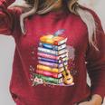 Life Of A Reader Lovers Book Nerds Bookworm Raglan Sleeve Sweatshirt Heather Dust