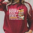 Life Without Books Is Like An Unsharpened Pencil Bookworm Raglan Sleeve Sweatshirt Heather Dust