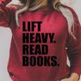 Lift Heavy Read Books Gym Apparel Weightlifters And Readers Raglan Sleeve Sweatshirt Heather Dust Lift Heavy Read Books Gym Apparel Weightlifters And Readers Raglan Sleeve Sweatshirt Heather Dust