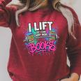 I Lift So I Can Carry More Books Reader Librarian Premium Tri-Blend Raglan Sleeve Sweatshirt Heather Dust I Lift So I Can Carry More Books Reader Librarian Premium Tri-Blend Raglan Sleeve Sweatshirt Heather Dust