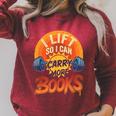 I Lift So I Can Carry More Books Reading Humor Gyming Raglan Sleeve Sweatshirt Heather Dust I Lift So I Can Carry More Books Reading Humor Gyming Raglan Sleeve Sweatshirt Heather Dust