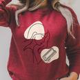 Line Art Abstract Minimalist Minimal For Book Lover Women Raglan Sleeve Sweatshirt Heather Dust