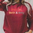 Little Women Alcott Book Meg Jo Beth Amy March Sisters Raglan Sleeve Sweatshirt Heather Dust Little Women Alcott Book Meg Jo Beth Amy March Sisters Raglan Sleeve Sweatshirt Heather Dust