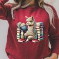 Llama Reading Book Reader Bookworm Alpaca Lover Raglan Sleeve Sweatshirt Heather Dust Llama Reading Book Reader Bookworm Alpaca Lover Raglan Sleeve Sweatshirt Heather Dust