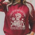 I Look Better Bent Over A Book Shirts Reader Skeleton Mom Raglan Sleeve Sweatshirt Heather Dust