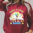 Take A Look Its In Book Books Lover Librarian Bookworm Raglan Sleeve Sweatshirt Heather Dust Take A Look Its In Book Books Lover Librarian Bookworm Raglan Sleeve Sweatshirt Heather Dust