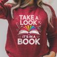Take A Look Its In A Book Chalkboard Team Bookworm Librarian Raglan Sleeve Sweatshirt Heather Dust Take A Look Its In A Book Chalkboard Team Bookworm Librarian Raglan Sleeve Sweatshirt Heather Dust