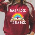 Take A Look Its In A Book Rainbow Reading Bookworm Book Raglan Sleeve Sweatshirt Heather Dust Take A Look Its In A Book Rainbow Reading Bookworm Book Raglan Sleeve Sweatshirt Heather Dust