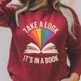 Take A Look Its In A Book Reading Raglan Sleeve Sweatshirt Heather Dust Take A Look Its In A Book Reading Raglan Sleeve Sweatshirt Heather Dust