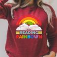 Take A Look It's In A Book Reading Retro Rainbow Vintage Raglan Sleeve Sweatshirt Heather Dust Take A Look It's In A Book Reading Retro Rainbow Vintage Raglan Sleeve Sweatshirt Heather Dust