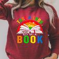 Take A Look It's In A Book Retro Groovy Reading Books Lovers Raglan Sleeve Sweatshirt Heather Dust Take A Look It's In A Book Retro Groovy Reading Books Lovers Raglan Sleeve Sweatshirt Heather Dust