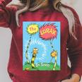 The Lorax Book Cover Performance Raglan Sleeve Sweatshirt Heather Dust The Lorax Book Cover Performance Raglan Sleeve Sweatshirt Heather Dust
