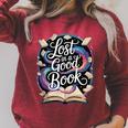Lost In a Good Book Raglan Sleeve Sweatshirt Heather Dust Lost In a Good Book Raglan Sleeve Sweatshirt Heather Dust