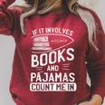 Love Books Love Pajamas For Readers T-Shirt Raglan Sleeve Sweatshirt Heather Dust